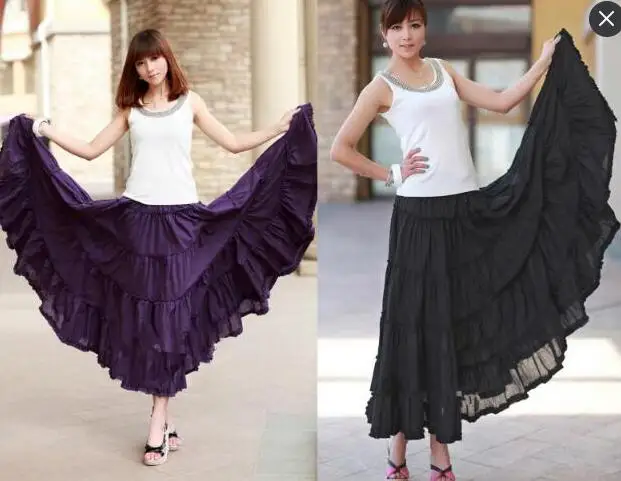 Женская длинная юбка-макси La MaxZa элегантная белая плиссированная хлопковая