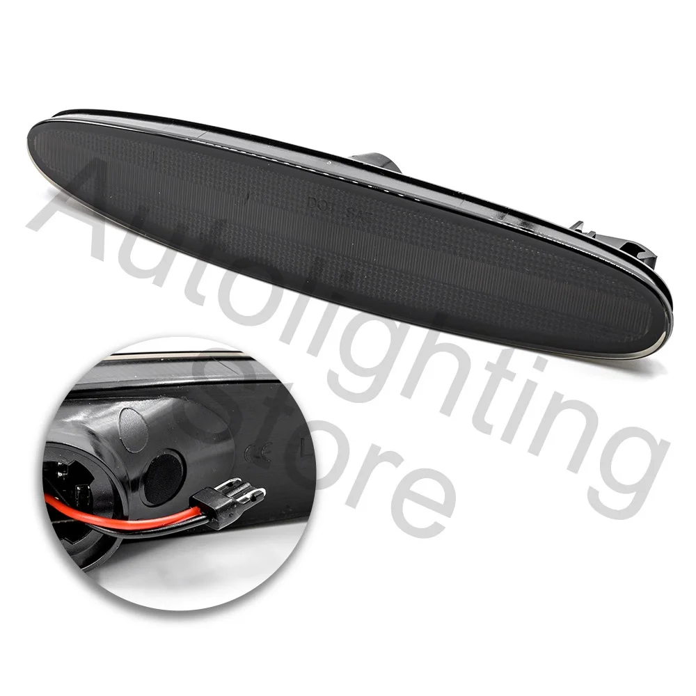 Дымчатые линзы Янтарный светодиодный передний бампер боковой габаритный