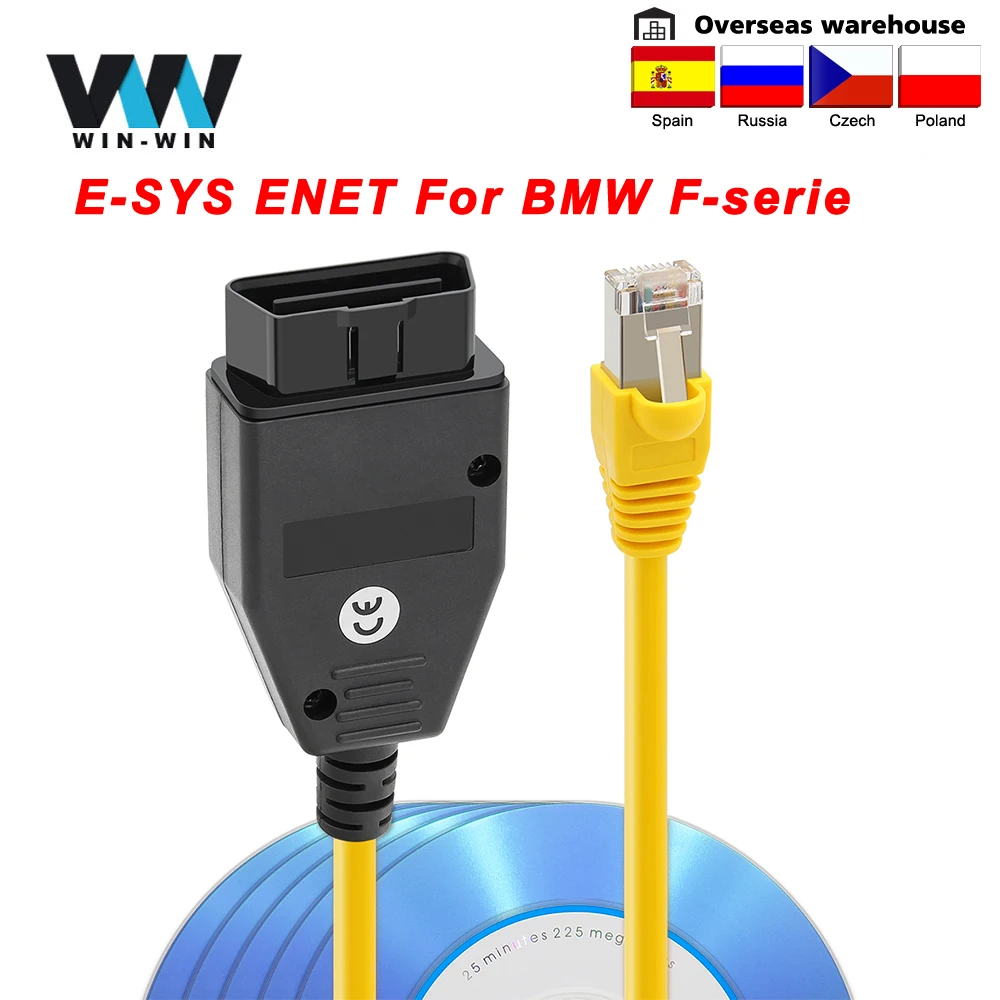 Для BMW F серия YDL ENET Ethernet to OBD Интерфейс E SYS ICOM для кода OBD2 автомобильный