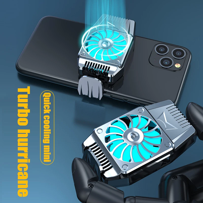 

Universal Mobile Phone USB Game Cooler System Cooling Fan Gamepad Holder Stand Radiator For iphone Xiaomi Huawei samsung phone