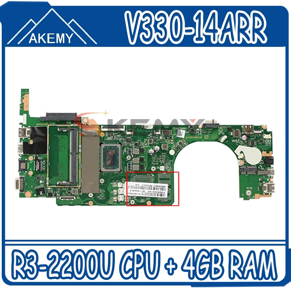Bestellen 5B20R54436 LA-F485P Mainboard Für Lenovo V330-14ARR V330-15ARR Laptop Motherboard Mit Ryzen R3-2200U CPU + 4GB RAM
