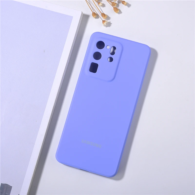 Оригинальный Мягкий силиконовый чехол для Samsung Galaxy Note 20/S20/S21 Ultra 5G Note10 S21 + S20FE