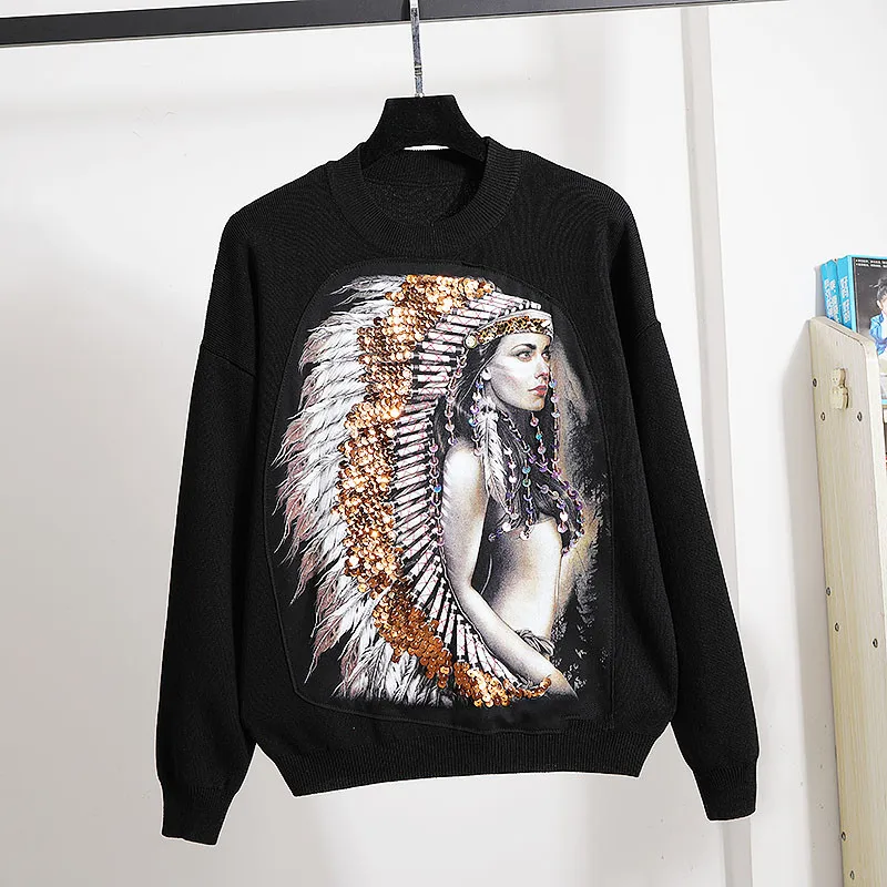 Женский спортивный костюм в европейском стиле высококачественные свитера с