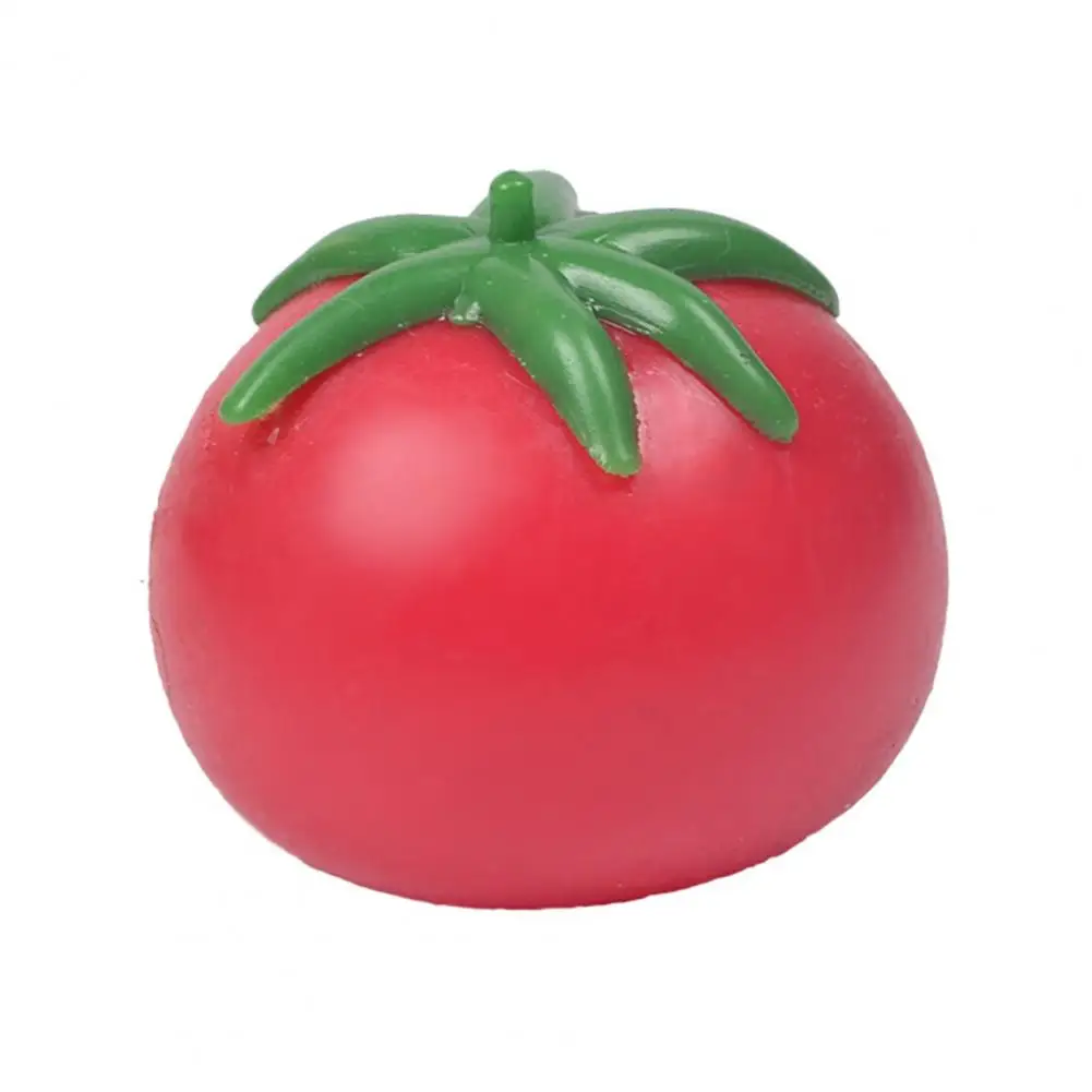 

Squeeze Toy Cute Stress Relief TPR Tomato Shape Decompression Toy for Kids