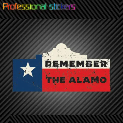 Винтажная виниловая наклейка с запоминанием Аламо высеченная Техасская история