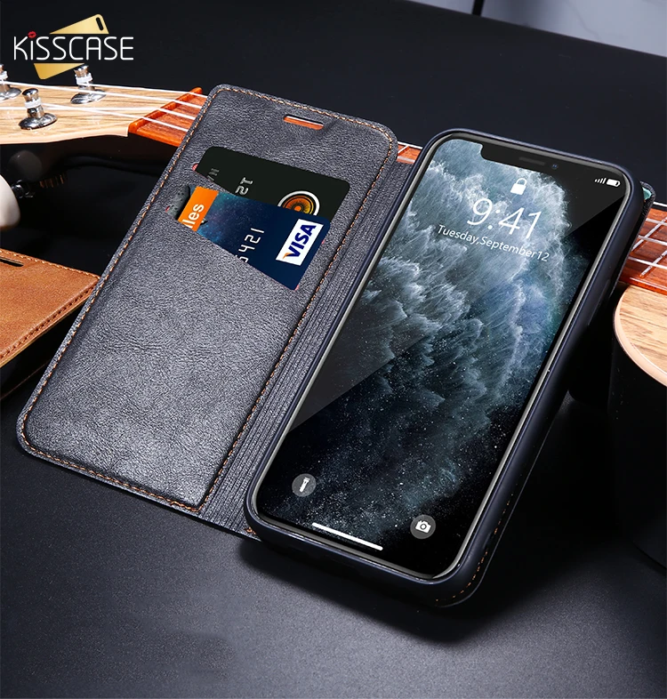 Кожаный бумажник флип чехол для телефона samsung A50 A40 A20 S7 S10PLUS Полный Корпус Бизнес