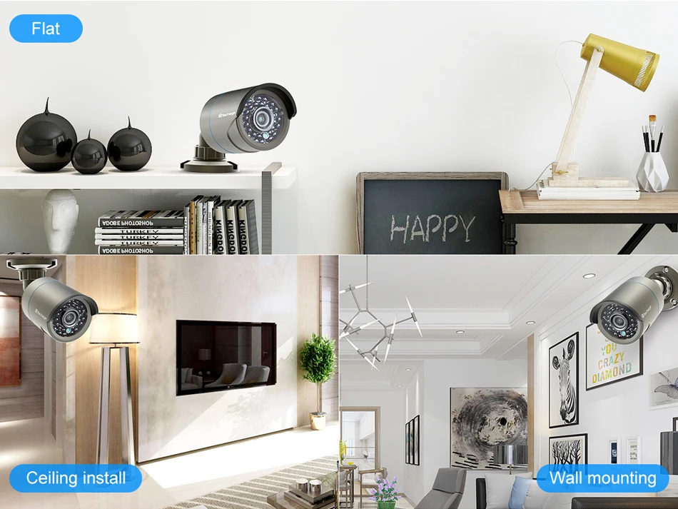 Techage H.265 8CH 1080P HDMI POE NVR комплект CCTV система безопасности 2.0MP ИК наружная аудио запись IP камера P2P комплект видеонаблюдения