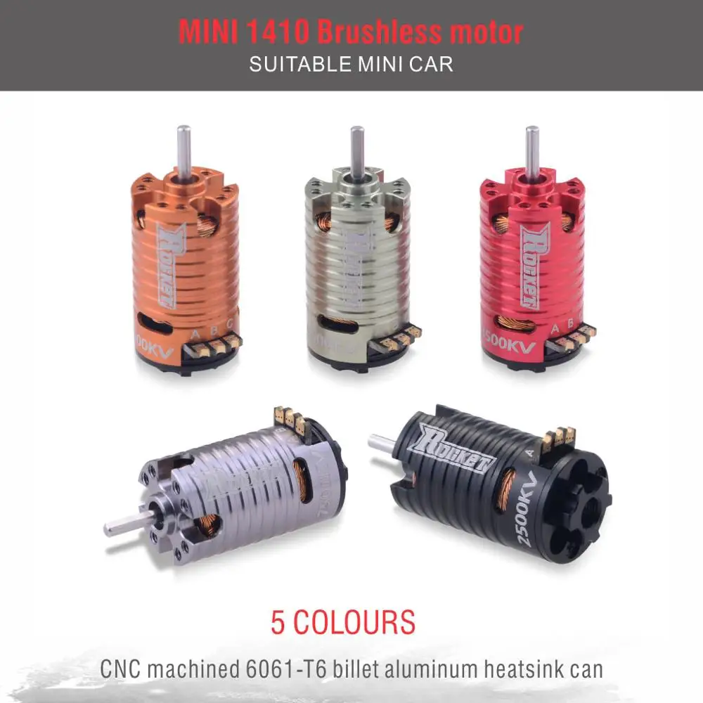Реактивный бесщеточный двигатель Rocket Mini 1410 1/24 кВ 1/28 кв КВ для радиоуправляемого