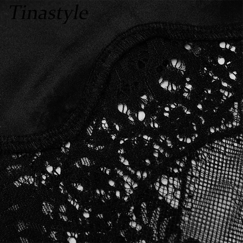 

Tinastyle Strapless Patchwork Lace Dress Women White Backless Bodycon Sexy Party Dress Summer 2021 Black Slim Clubwear Vestidos