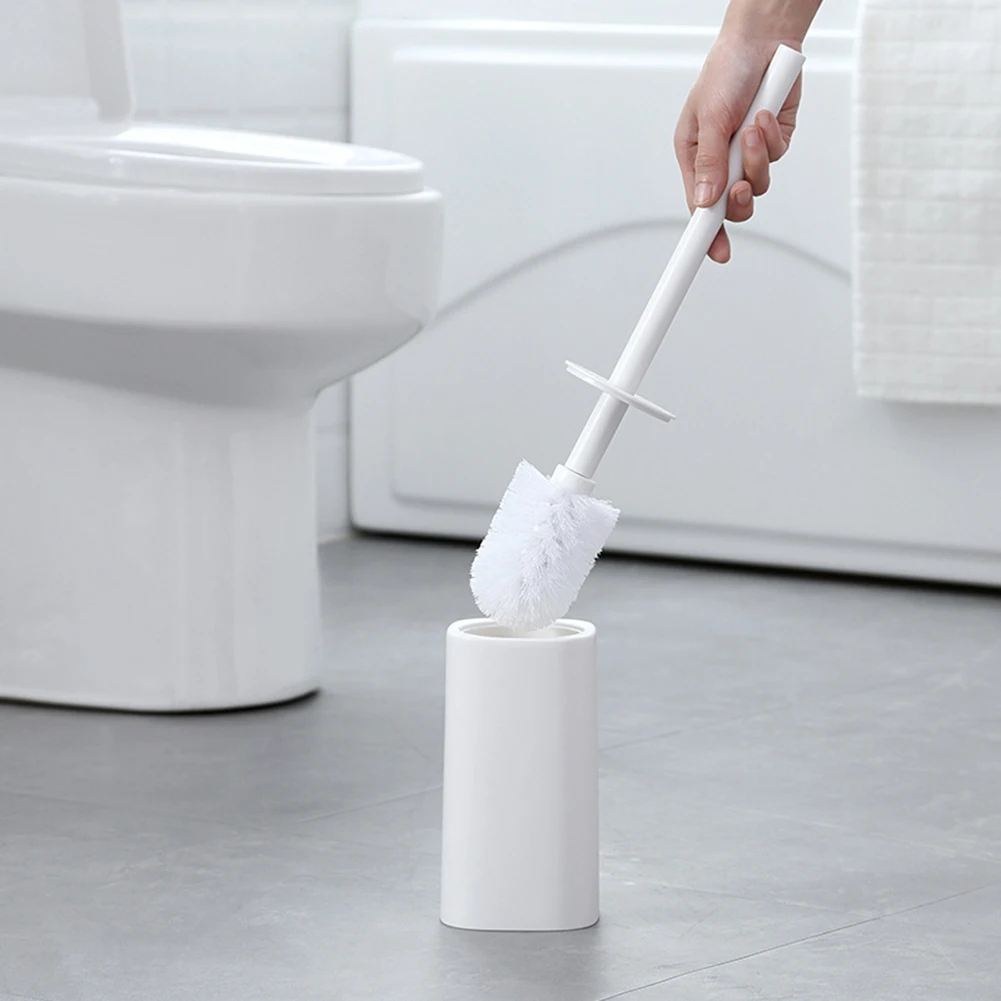 

Toilet Brush with Holder Standing Toilet Brush Set Long Handle Toilet Brush and Holder Set for Bathroom