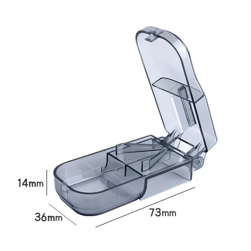 

Pill Cutter Box Portable Convenient Storage Box Tablet Cutter Splitter Medicine Holder Pill Cutter Box Pillendoosje