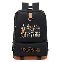 anime haikyuu girl boy school bagpack large travel backpack nylon school bags for teenager anime bookbag