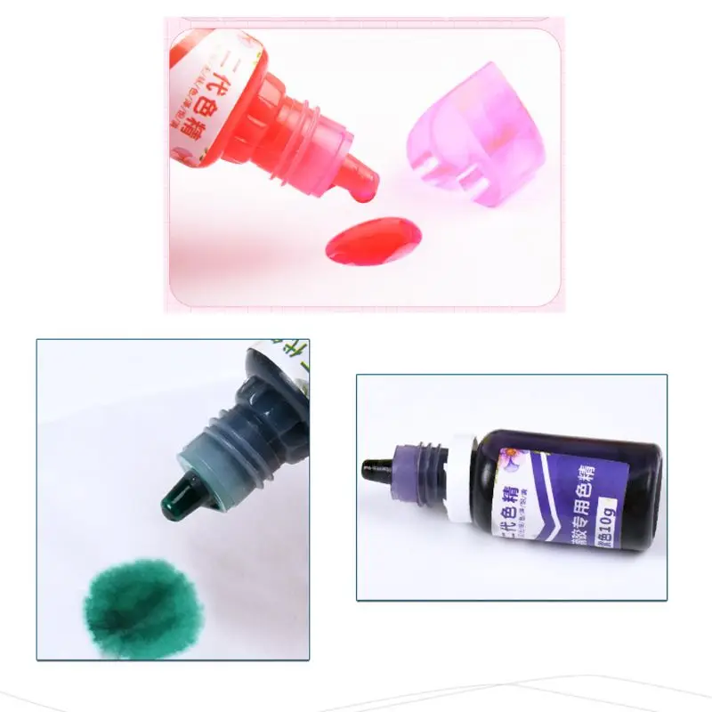

10ml 15 Color Epoxy UV Resin Colorant Jewelry Liquid Pigment Bath Bomb Soap Dye