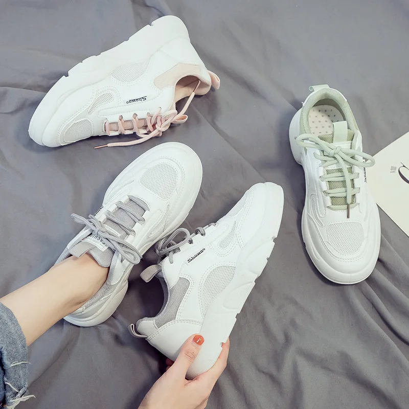 Женские парусиновые кроссовки белые дышащие повседневные универсальные летние