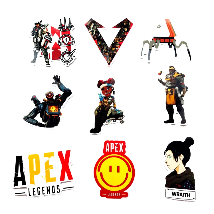 69 шт. наклейки с героями мультфильмов APEX Legends кукла девочка для детей Дорожный