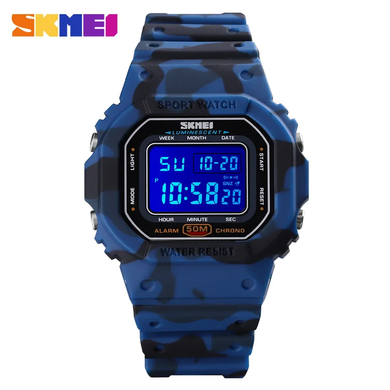 

SKMEI Outdoor Cowboy Children Watches Luminous Stopwatch 50M Waterproof Sports Men's Wrist Watch relojes Digital Clock