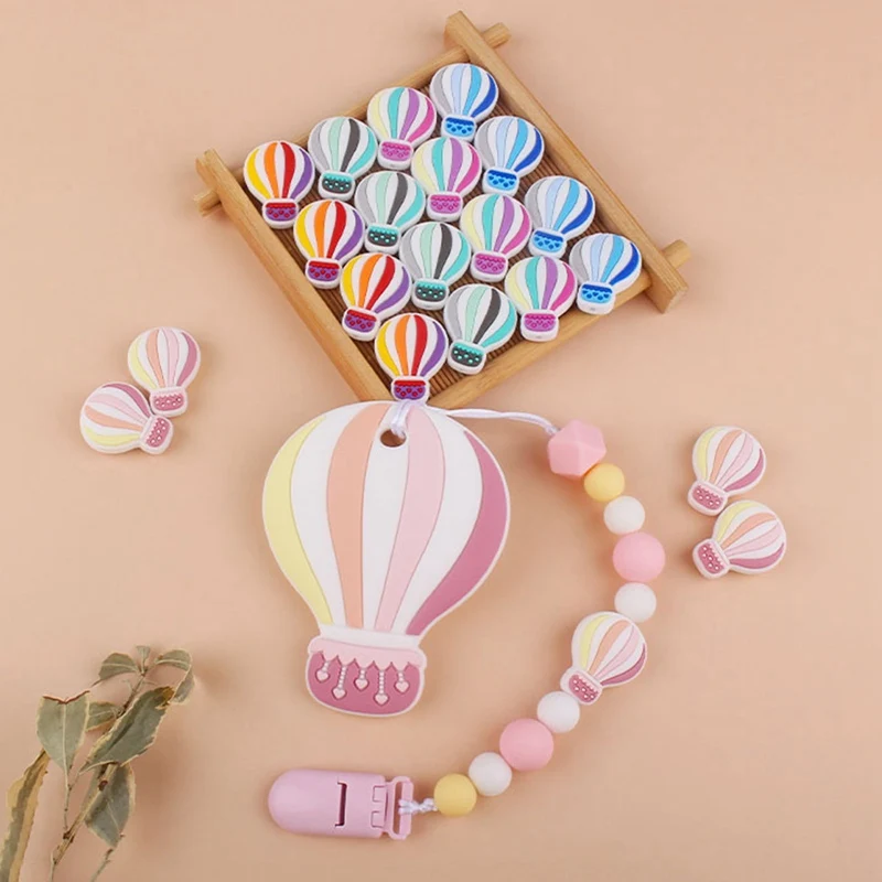 

Silicone Beads Baby Pacifier Chain Baby Silicone Teether BPA Free Pacifier clip DIY Pacifier Chain Accessories