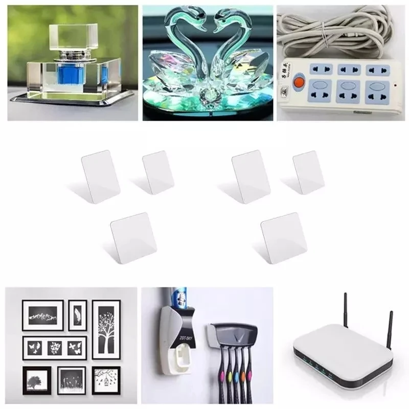 

10/20PCS Waterproof Sticker Powerful Non-Mark Photo Wall Auxiliary Double-Sided Pendating Fixed Two Sticky Bathroom Tape piece