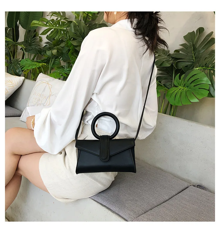 Fluorescent Color Envelope Bag For Ladies Retro High Quality Pu Leather Handbags Female Wome Elegant Korean Style Crossbody Bags