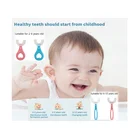 Детская зубная щетка U-образной формы, детская зубная щетка с ручкой, силиконовая щетка для ухода за полостью рта, чистящая щетка для малышей возрастов, VIP, эксклюзивная