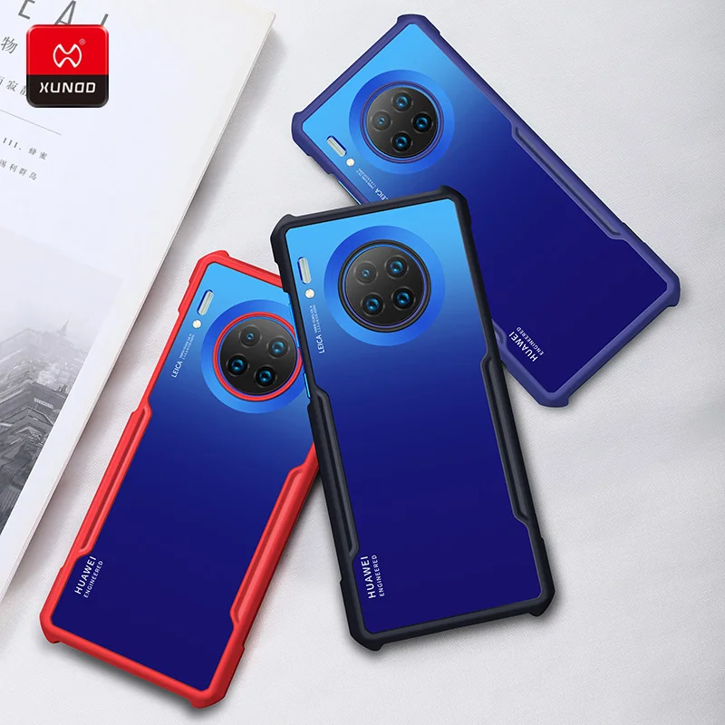 Ультратонкий Роскошный прозрачный силиконовый чехол для huawei mate 20 30 P30 Por X