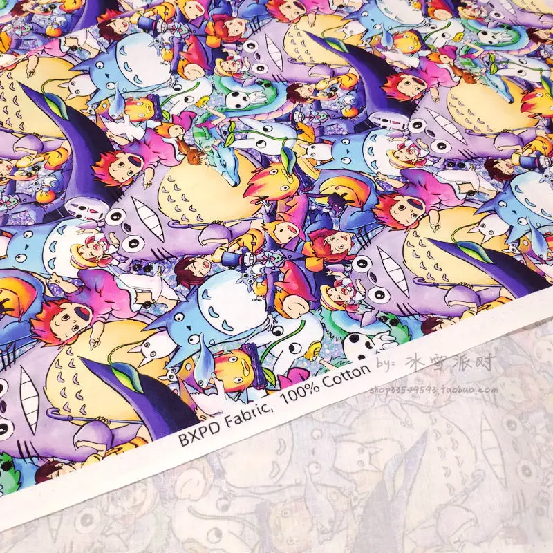 BTY 1 ярд хлопчатобумажная ткань-кавайные японские Мультяшные персонажи Милый Мой