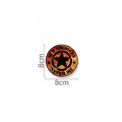 

Старые солдаты никогда не умирают наклейка звезда винтажная Наклейка виниловая оболочка графика для Jeep Wrangler TJ JK CJ JL Cherokee Renegade компас