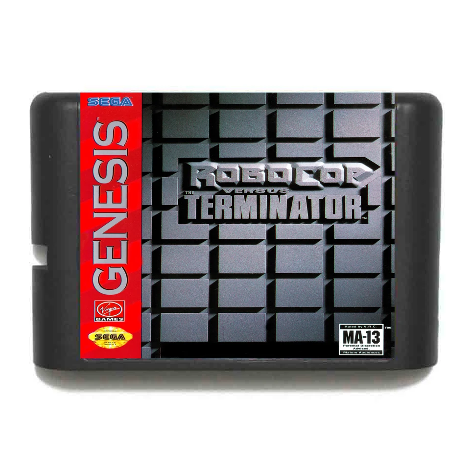 Игровая карта Robocop Versus Terminator 16 бит MD для Sega Mega Drive Genesis|16 bit|md game16 bit md |