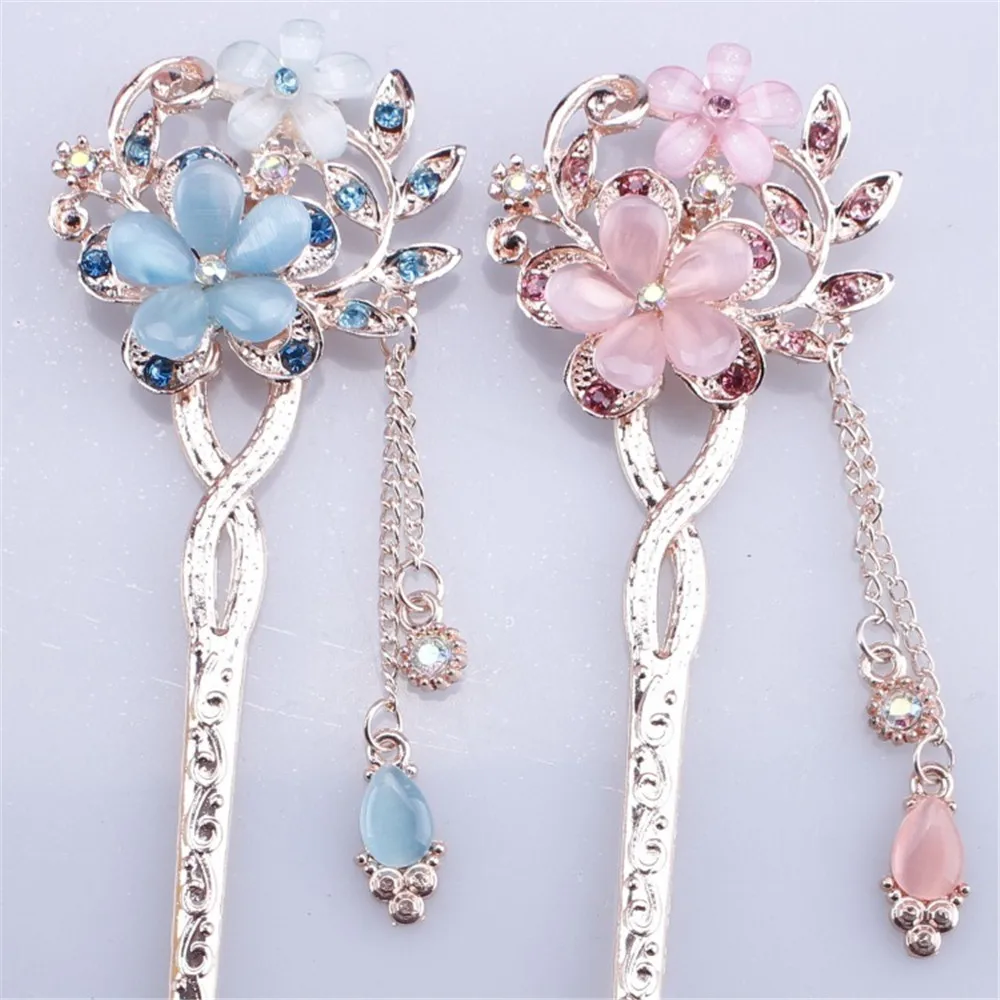 

1pcs Hair Claw - Direct Pearl Plate hairpin Red White Bridal Headdress Hair Sticks Jewelry Ornaments Handmad