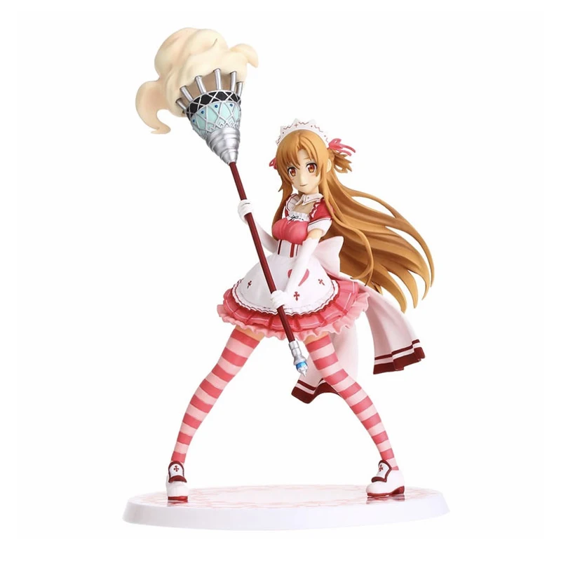 

Original Asuna Yuuki Sword Art Online SAO Anime Action Figure Toy Maid Outfit Costume Collectible Figurine Statue Model 35732