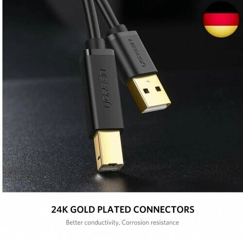 UGREEN Druckerkabel 5 м Scannerkabel USB B Kabel A auf Drucker (5 м)|Кабели| |