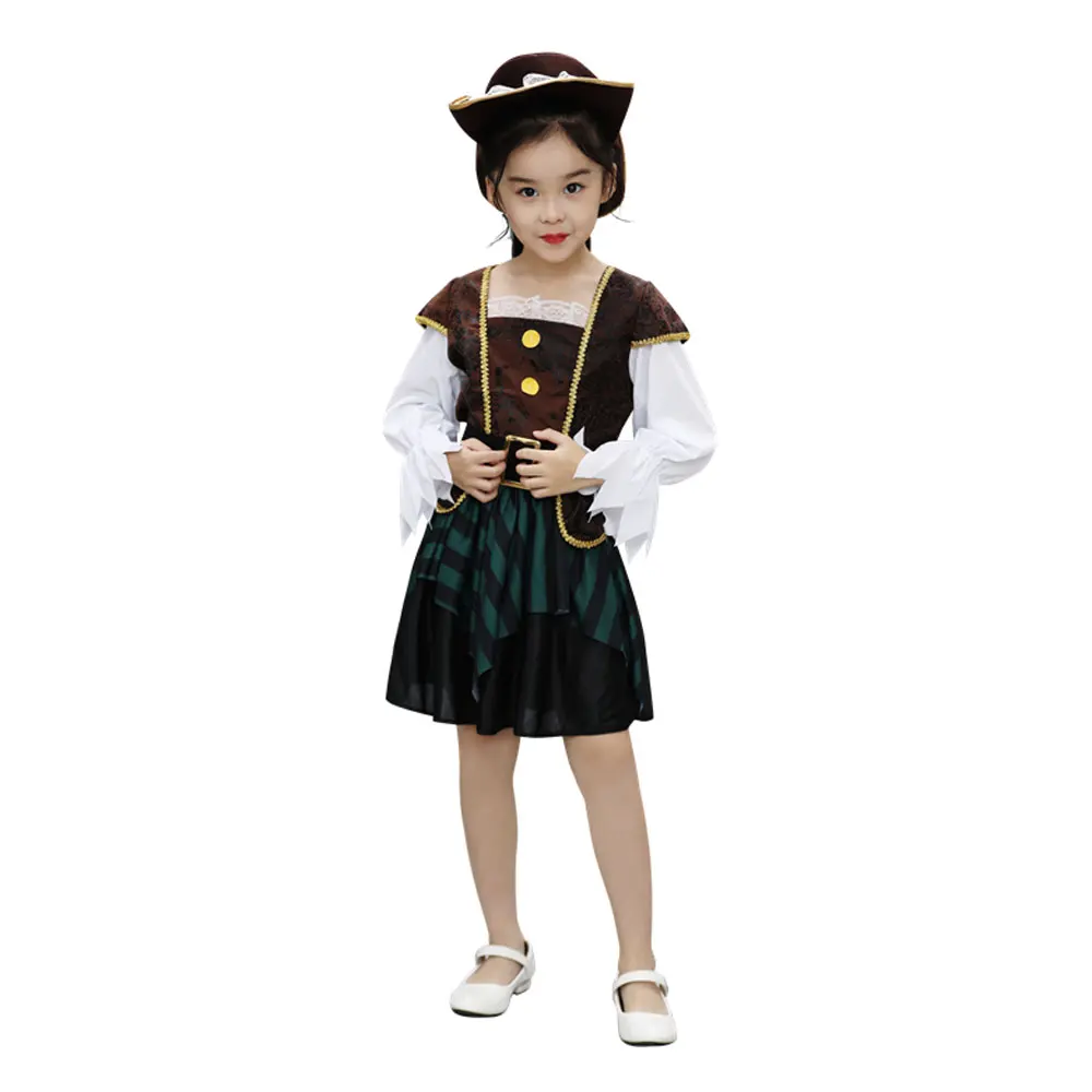 Umorden Fantasia Purim костюмы на Хэллоуин Детский Пиратский Костюм Corsair Buccaneer косплей для