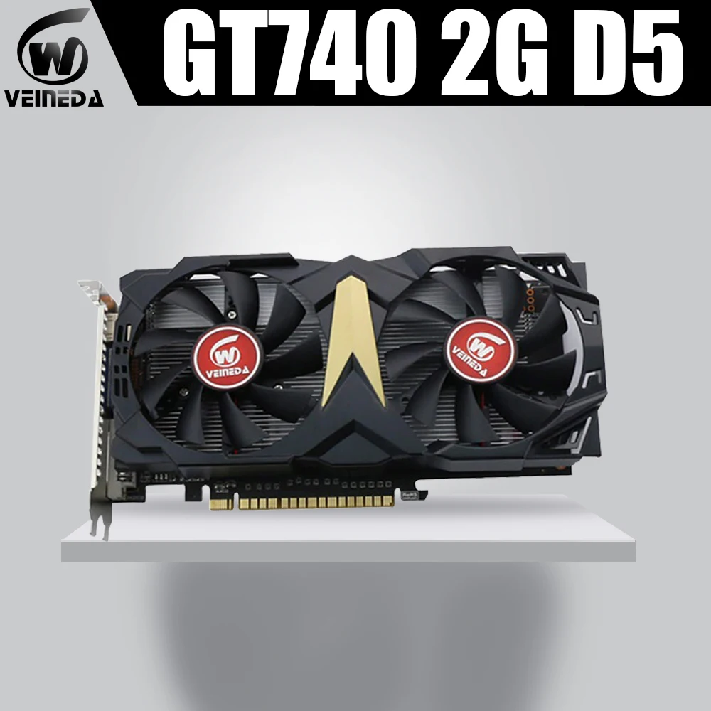 VEINEDA видеокарта Новая графическая карта GT740 2 ГБ GDDR5 128 бит игровой настольный