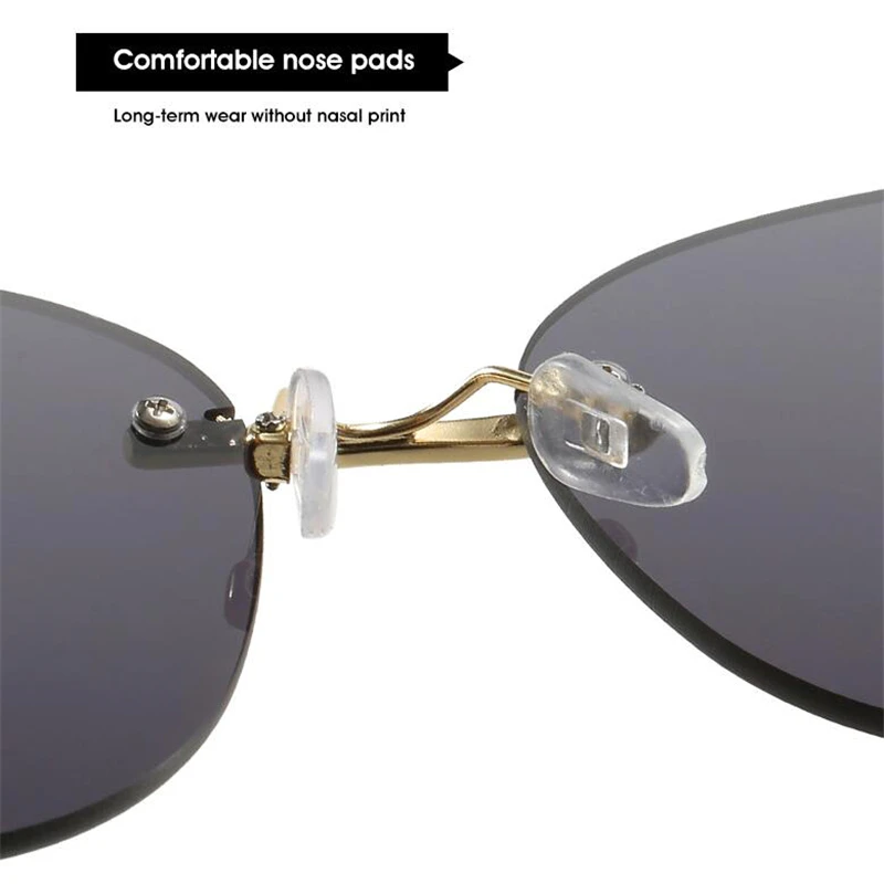 

2021 new fashion unisex personality rice nail sunglasses glasses trend wild metal sunglasses women street driving glasses men