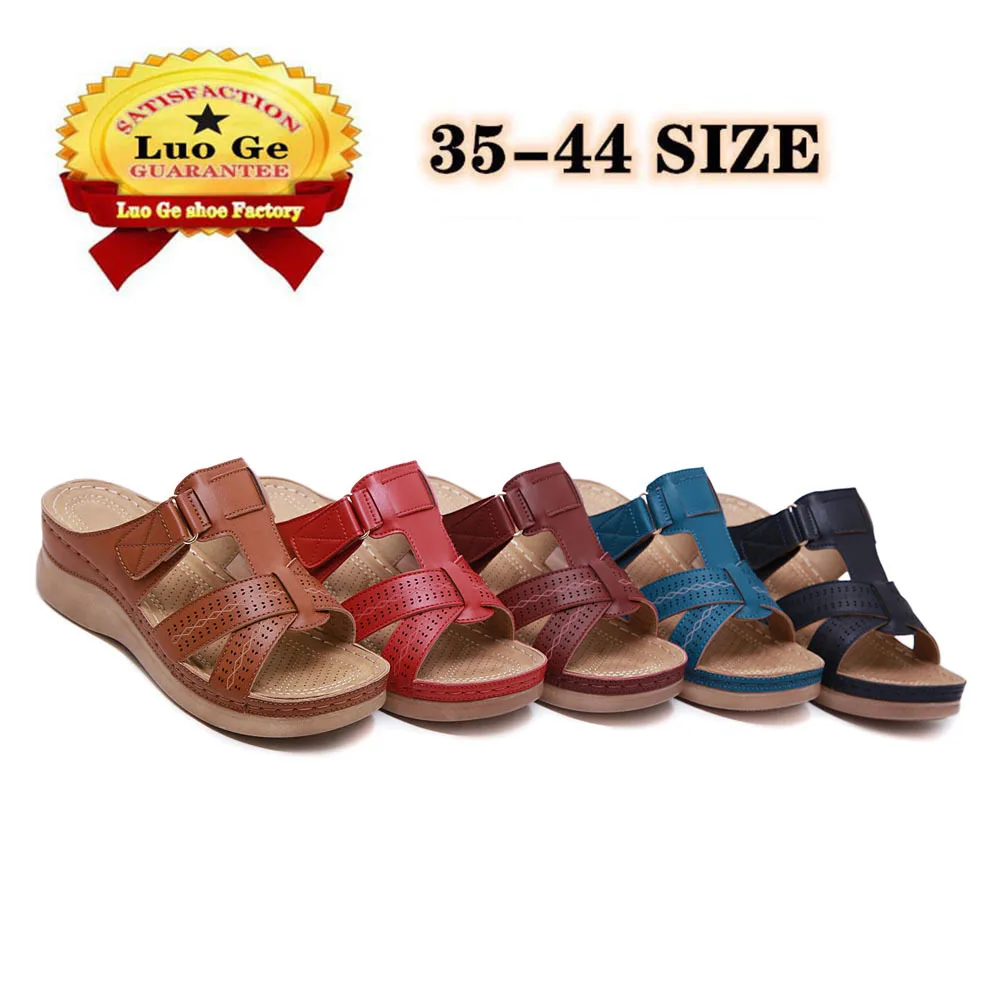 

New Comfortable Soft Light And Non-slip Sandals For Women Summer Wedge-shaped Low-heeled Ladies Shoes And Platform Sandals
