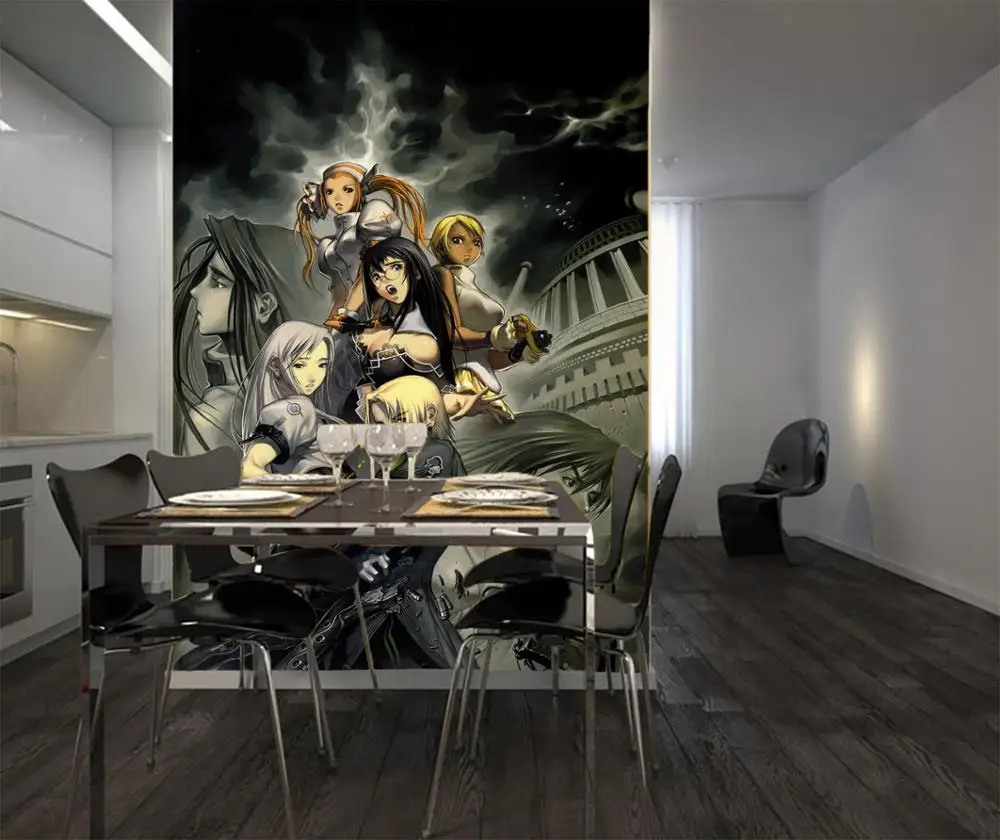 [Самоклеющиеся] 3D Blade Soul 911 Япония Аниме настенная бумага печать настенные