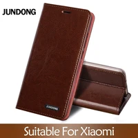 flip case for xiaomi mi 5s 6 8 9 a1 a2 lite max 3 mix 2s 3 poco f1 oil wax skin wallet cover for redmi note 4x 5 6 7 8 pro case