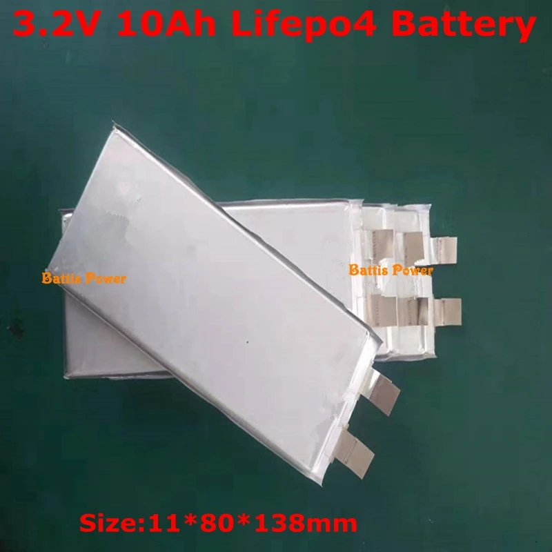 8 шт перезаряжаемая батарея lifepo4 3 2 v 10Ah 10000mah для аккумуляторной батареи diy 24v 10ah 12v