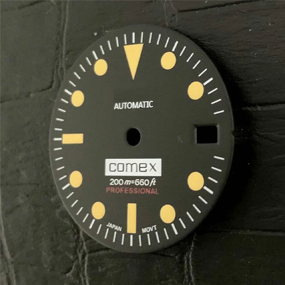 Циферблат часов 28 5 мм зеленый светящийся циферблат с календарем для часового