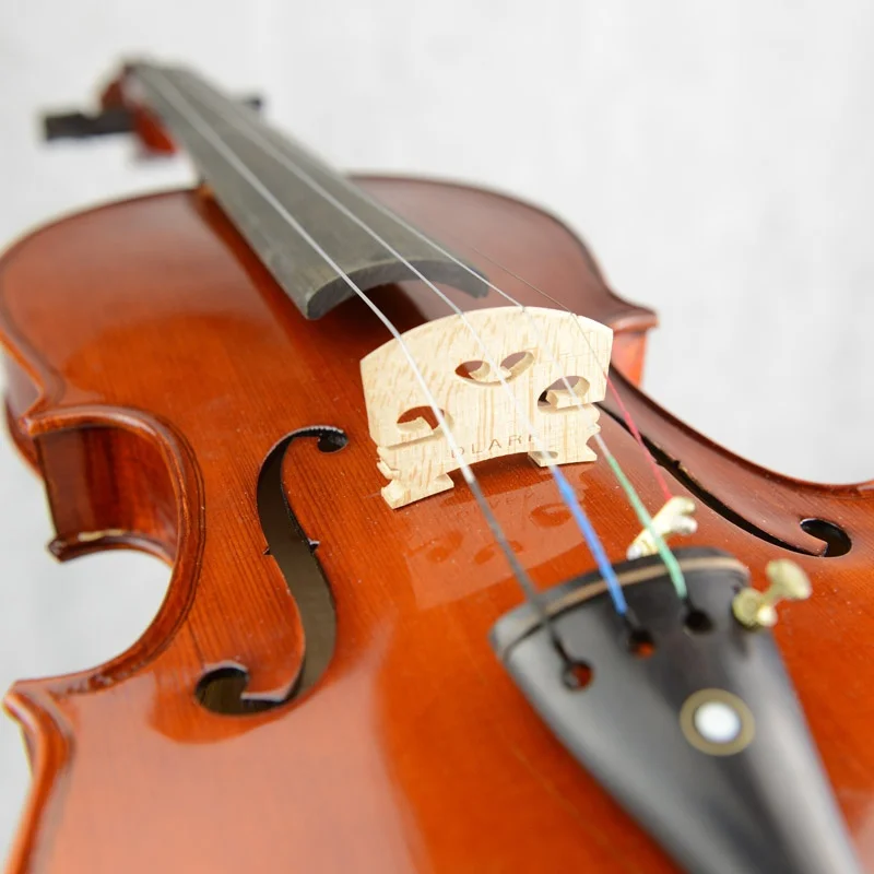 4/4 полноразмерная Кленовая огневая твердая скрипка с чехлом и бантом полный