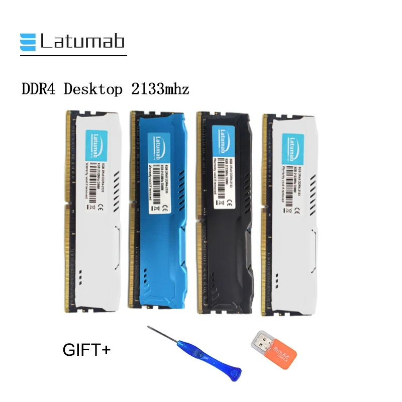 Latumab DDR4 Ram 8GB 16GB 32GB 2133mhz настольная Память DIMM поддержка материнской платы 288 Pins