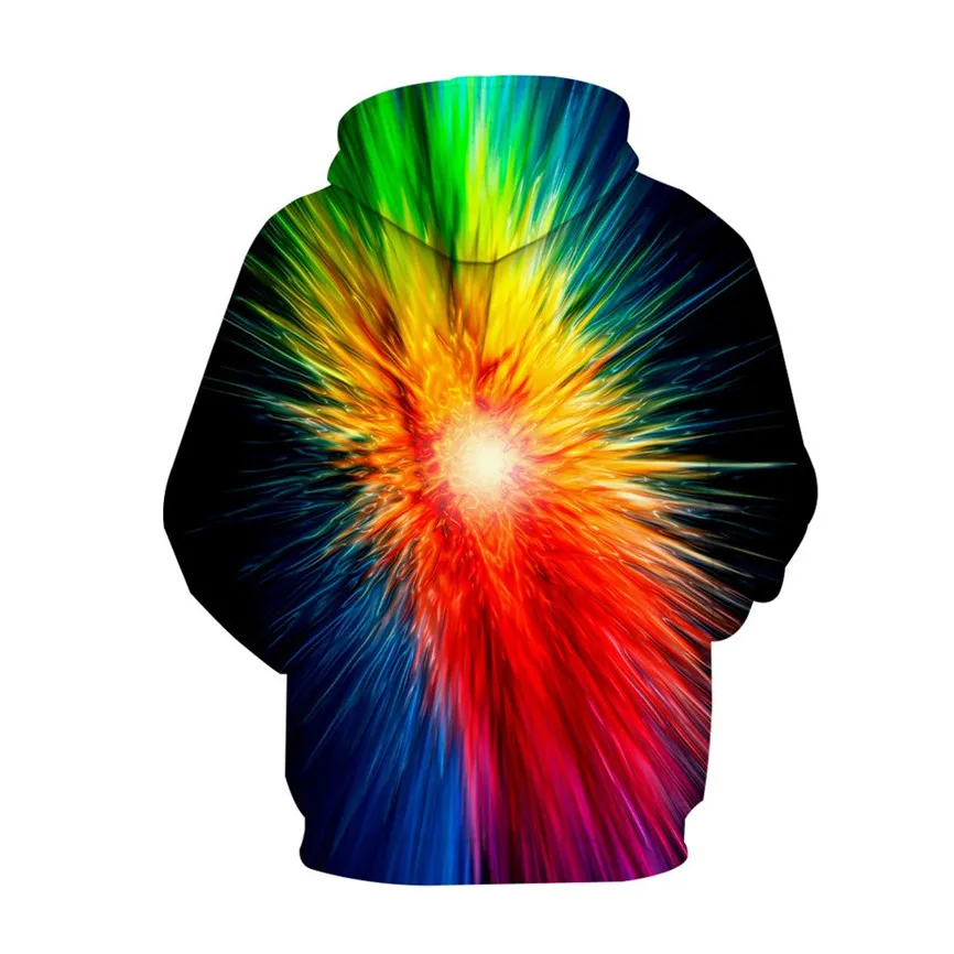 Plus Size Hoodies Men's Multicolor Hip Hop New 3D Printed Loose Long Sleeve Sweatershirt Tops Men Moletom Masculino Com Capuz Y8 | Мужская