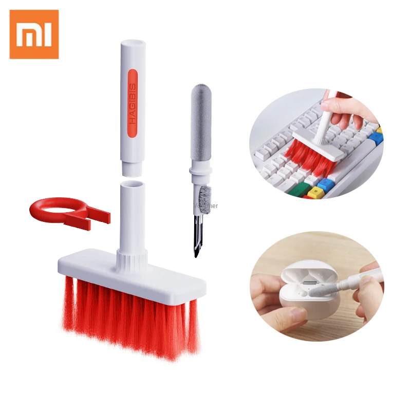 

Keyboard Cleaning Brush 5 In 1 Multi-fuction Computer Earphone Cleaning Pen Kit Keyboard Cleaner Tools for PC Airpods Pro 1 2