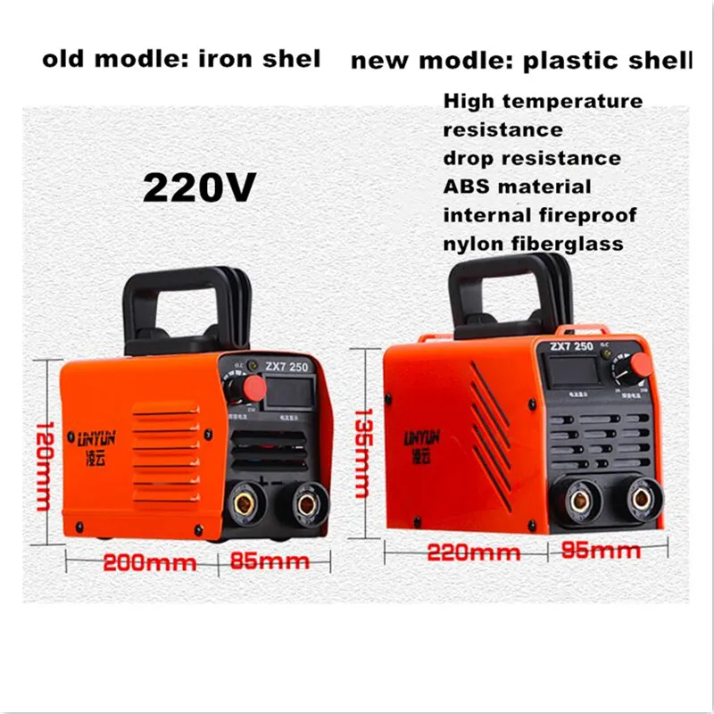 Бесплатная доставка 220V 250A высокое качество дешевые и Портативные Сварочные