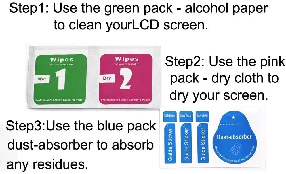 

Tempred Glass Screen Protector Compatible for Rode wireless go lcd Flexible HD Film (2 pcs)