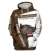 cane corso dogs hoodie 3d all over printed for menwomen harajuku fashion animal hooded sweatshirt casual jacket pullover