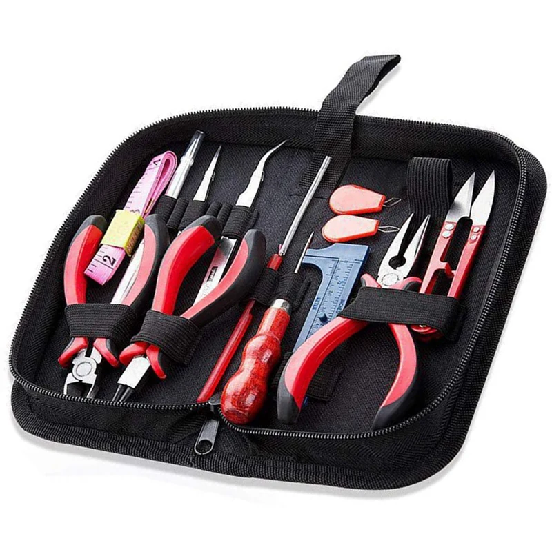 

15 Grids DIY Jewelry Tool Material Kit Cutting Pliers Handmade Jewelry Set 1300PCS