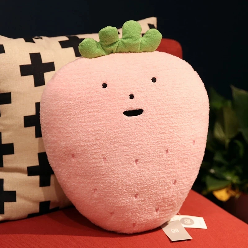 35/40cm Cartoon Soft Cute Cherry Apple Pear Peach Lemon Strawberry Plush Toys Stuffed Pillow Doll For Girls Kids Birthday Gifts - купить по