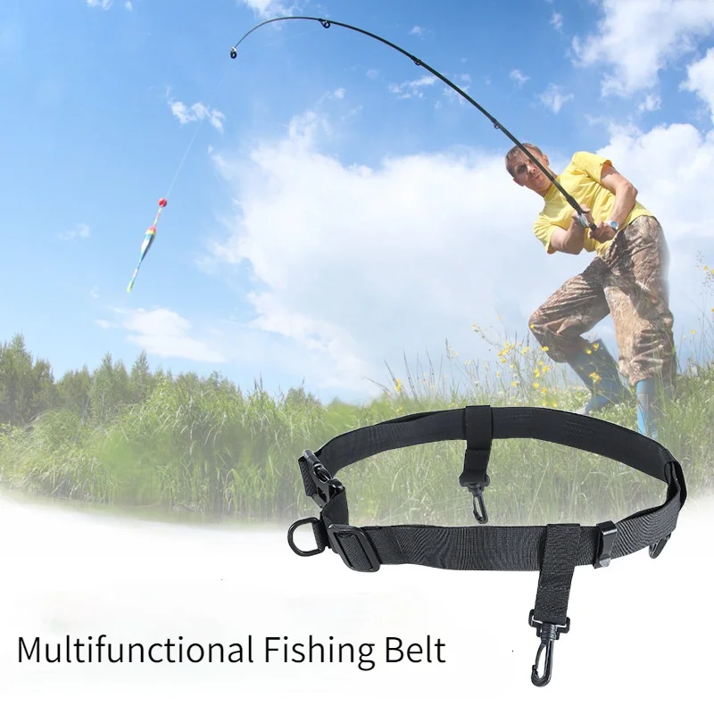 

Multifunctional Fishing Belt Adjustable Kayak Weight Belt Field Fishing Tool Belt Surfing Diving Belt with Hooks and D-rings