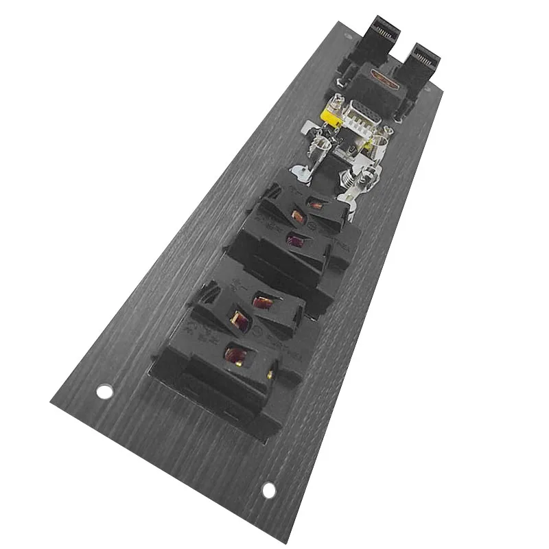 Панель из алюминиевого сплава AC 110-240V USB аудио VGA Сеть HDMI интерфейс UK/EU/US/CN электрическая розетка плата питания Китай переходник